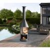 Grillkamin 'Melbourne' dunkelgrau Ø 65 x 39 x 230 cm