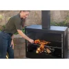 Grillkamin Stahl schwarz 90 x 160 x 50 cm