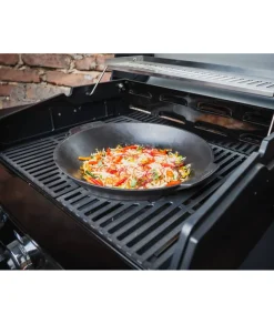 Grill-Wok 'Switch Grid' 38,5 x 35 x 10 cm Gusseisen schwarz