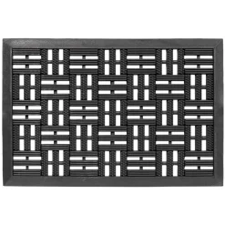 Gummimatte 'Dynamic' schwarz 45 x 75 cm