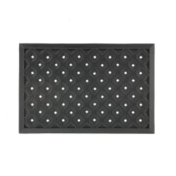 Gummimatte 'Dynamic' 40 x 60 cm Kreise schwarz