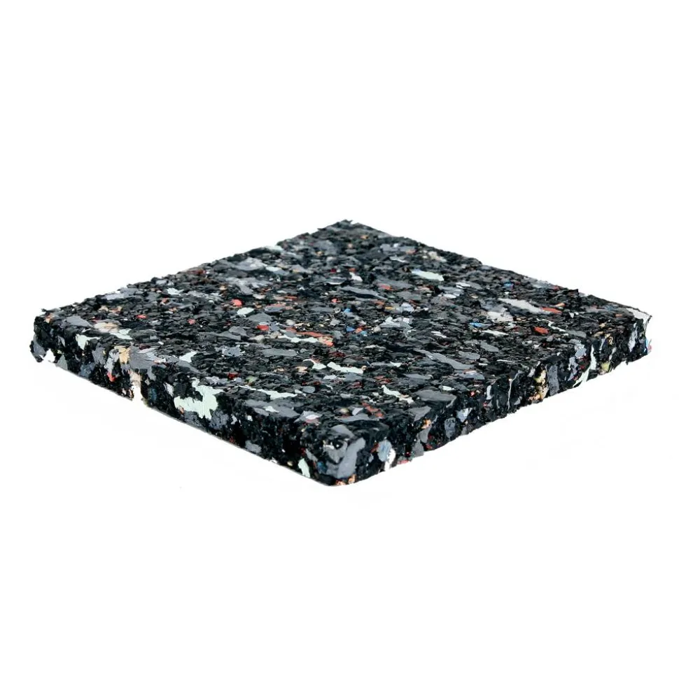 Gummi-Pads, schwarz, 10 x 10 x 1 cm, 10 Stück