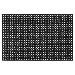 Gummiringmatte schwarz 80 x 120 cm