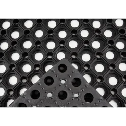 Gummiringmatte schwarz 80 x 120 cm