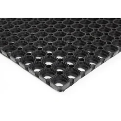 Gummiringmatte schwarz 80 x 120 cm