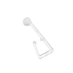 Haken für Stoffösen transparent 10 Stück