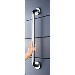 Haltegriff mit rutschhemmender Grifffläche Edelstahl poliert 60 cm