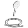 Handbrause mit Brauseschlauch chromfarben 150 cm