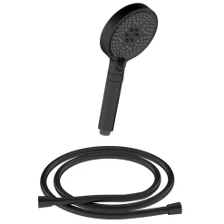 Handbrause mit Brauseschlauch schwarz matt 160 cm