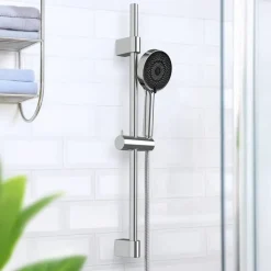 Handbrausen-Set 'Softwater' Edelstahl chromfarben 3-teilig