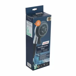 Handbrause 'Vital' grau/verchromt Ø 8,4 cm