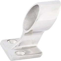 Handlaufdurchlass Edelstahl 60° oval Ø 22 mm offen