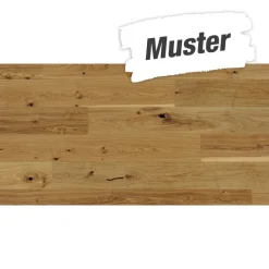 Handmuster zum Parkett 'Basic 11-5' Eiche naturgeölt braun 11,5 mm