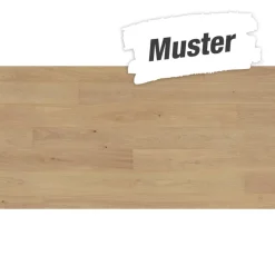 Handmuster zum Parkett 'Basic 11-5' Eiche Pure matt lackiert hellbraun 11,5 mm