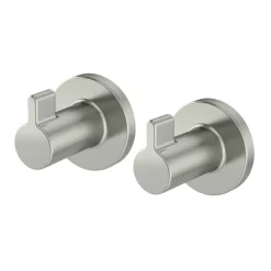 Handtuchhaken 'Noa' Zink nickelfarben Ø 3,5 cm, 2-teilig