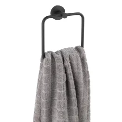 Handtuchring 'Bosio Black' matt, Edelstahl rostfrei