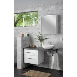 Handwaschbecken eckig weiß 42 x 13 x 42 cm