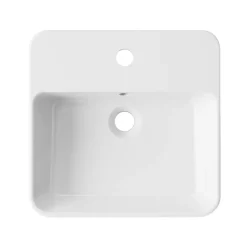 Handwaschbecken 'Valea' weiß 40 x 12,5 x 38,5 cm