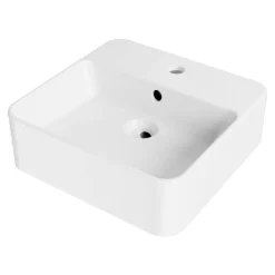 Handwaschbecken 'Valea' weiß 40 x 12,5 x 38,5 cm