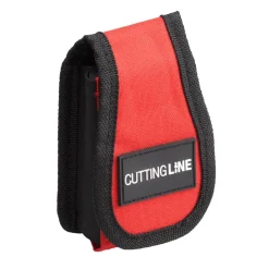 Handytasche Nylon Klettverschluss rot/schwarz