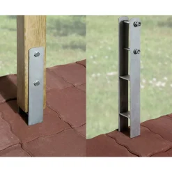 H-Anker für Carports 9 x 9 cm 6 Stück