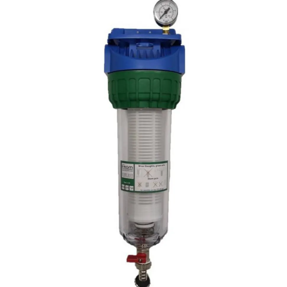 Hauswasserfilter 3/4" mit Manometer