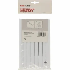 Heizungsrohrverkleidung weiß 20,5 cm 8 Stück