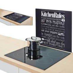 Herdblende 'Kitchen Rules' mehrfarbig 56 x 0,8 x 50 cm