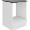 Herdumbauschrank 'OPTIkult Oslo' weiß 60 x 84,8 x 60 cm