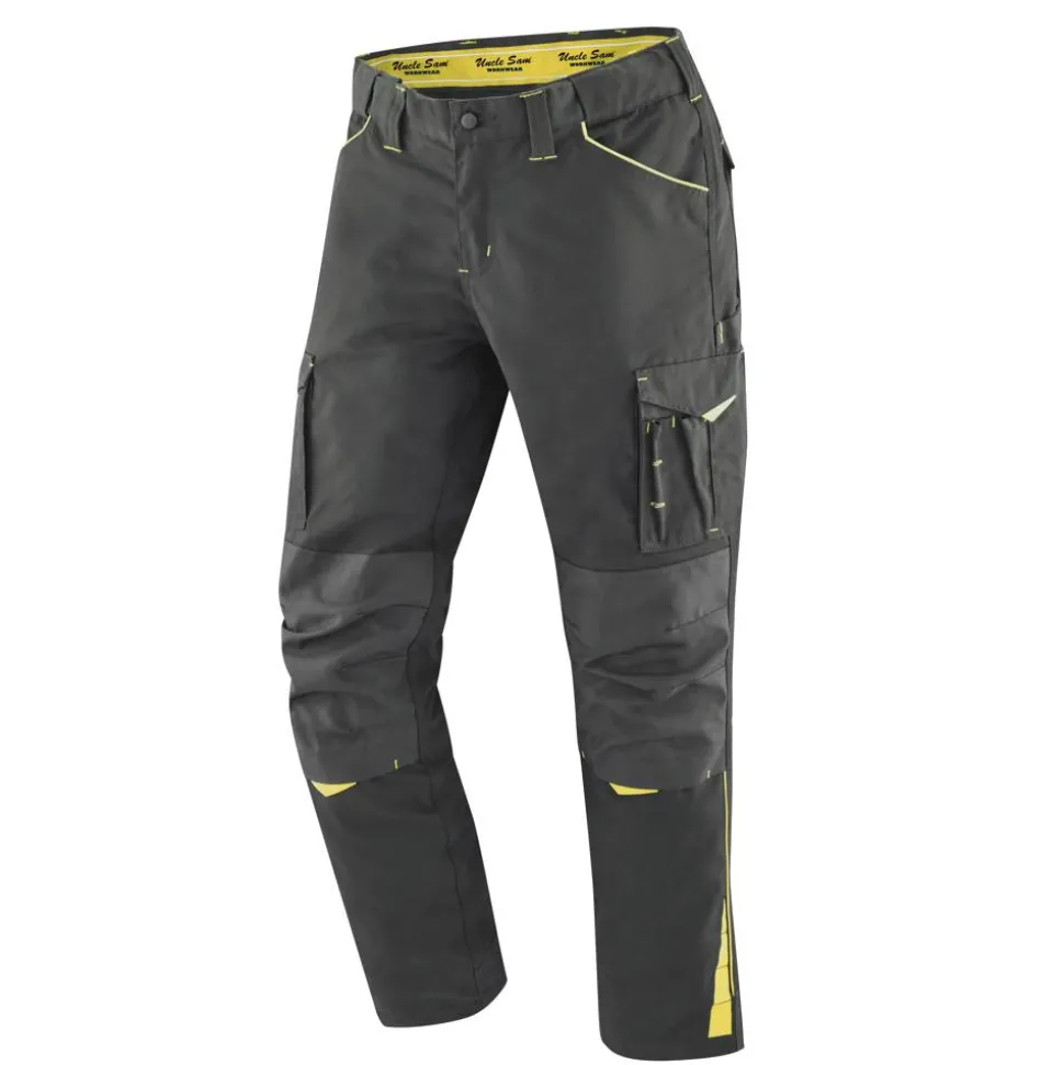 Herren-Arbeitshose schwarz/gelb Gr. 54
