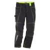Herren-Arbeitshose schwarz/limettenfarben Gr. 56