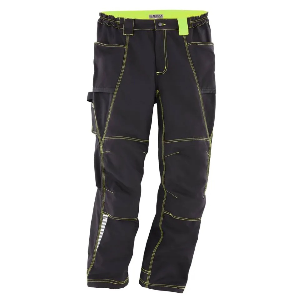 Herren-Arbeitshose schwarz/limettenfarben Gr. 50