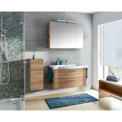 Highboard 'Lucia' braun foliert 30 x 73 x 33 cm