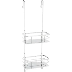 Hänge-Drahtkorb 'Piana' 2 Etagen chromfarben