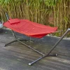 Hängematte 'Bahia' mit Gestell rot 305 x 104 x 105 cm