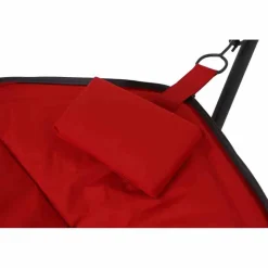 Hängematte 'Bahia' mit Gestell rot 305 x 104 x 105 cm