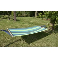 Hängematte 'Hawaii' grün, blau 100 x 280 cm