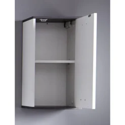 Hängeschrank 'California' weiß, silbern 32 x 60 x 21 cm
