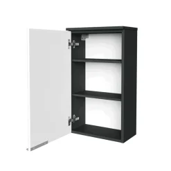 Hängeschrank 'Kara' anthrazit, weiß matt 40,5 x 70 x 22,5 cm links