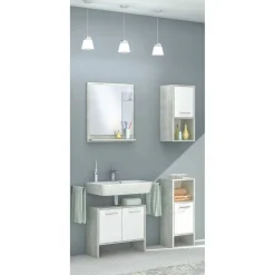 Hängeschrank 'Lahti' weiß 33 x 68 x 28 cm