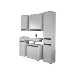 Hängeschrank 'Sol' weiß lackiert 35 x 73 x 23 cm