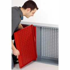 Hängeschrank rot 3-türig 120 x 60 x 20 cm