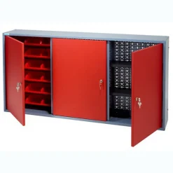 Hängeschrank rot 3-türig 120 x 60 x 20 cm