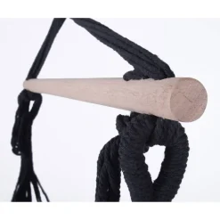 Hängesessel 'Tobago' schwarz 90 x 120 x 65 cm