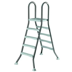 Hochbeckenleiter 2 x 4 Stufen Edelstahl 145 x 53 cm