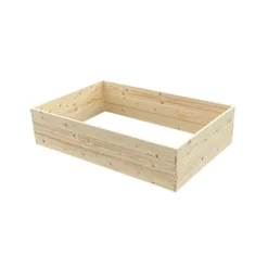 Hochbeet 120 x 9,5 x 80 cm aus Holz natur