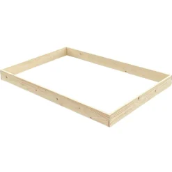 Hochbeet 120 x 9,5 x 80 cm aus Holz natur
