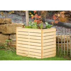 Hochbeet 'Asket M' Natur Holz 110 x 70 x 90 cm