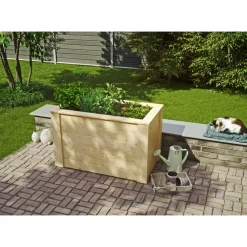 Hochbeet Fichtenholz naturfarben 115 x 70 x 65 cm