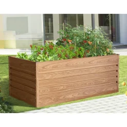 Hochbeet Holzoptik 180 x 70 x 90 cm